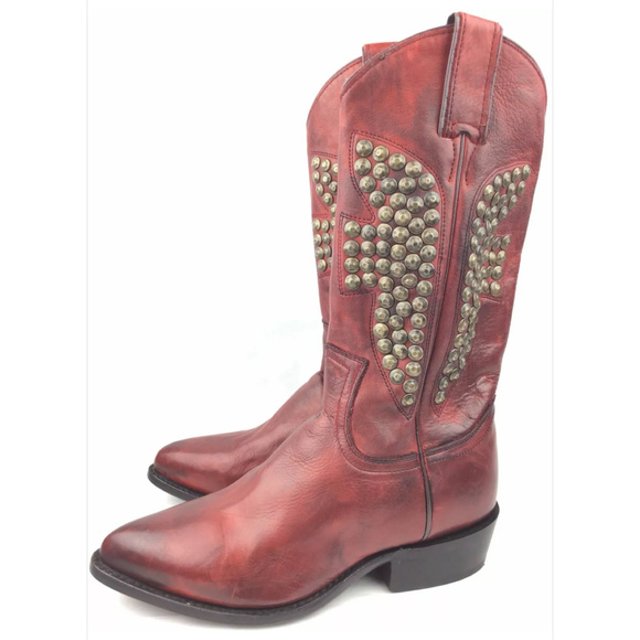 Frye Shoes - Frye Billy Hammered Stud Vintage Leather Boots